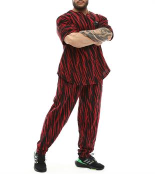 Mens Baggy Sweatpants with Pockets BGSM Black&Red