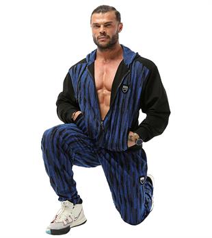 Mens Baggy Towel Pants Blue
