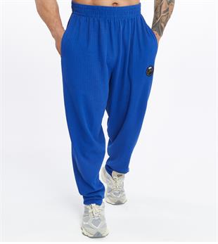 Mens Casual Cotton Drawstring Pants Elastic Waist Side Pockets 
