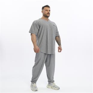 Mens Cotton Sweatpants With Drawstring Waistband Side Pockets
