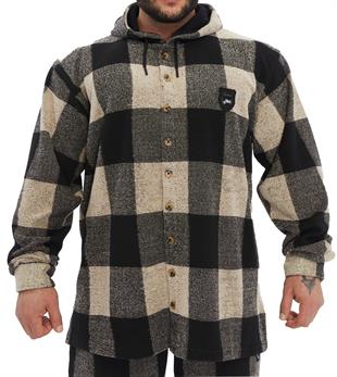Mens Hooded Overshirt Winter Jacket