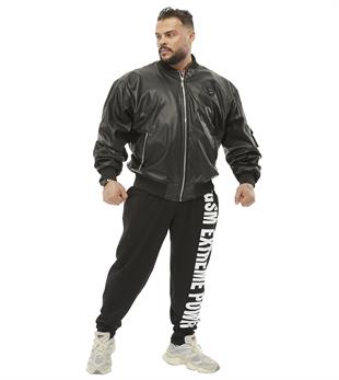 Mens Leather Bomber Jacket