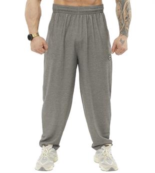 Mens Loose Fit Gym Sweatpants with Zippered Pockets
