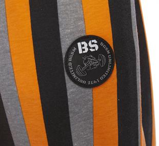 Mens Loose Fit Striped Cotton Sweatpants