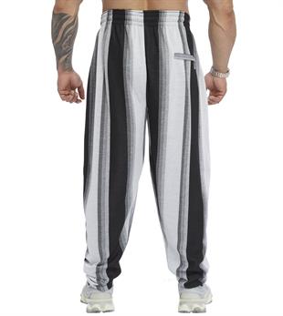 Mens Loose Fit Striped Lifestyle Sweatpants