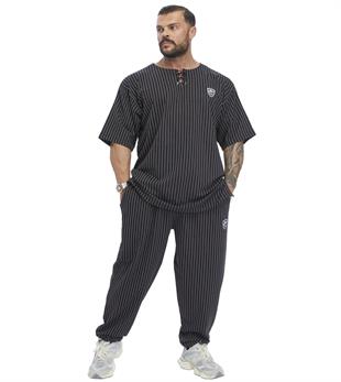 Mens Loose Fit Striped Summer Sweatpants