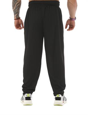 Mens Loose Fit Sweatpants Black Big Sam PNT1350