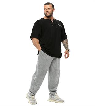 Mens Loose Fit Sweatpants Pants BGSM PNT1380-GREY
