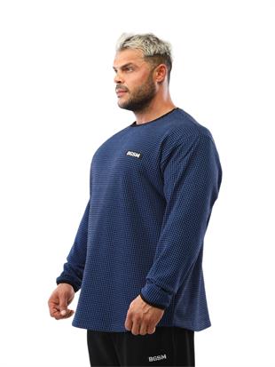 Mens Loose Fit Sweatshirt Crew Neck Winter Sweater