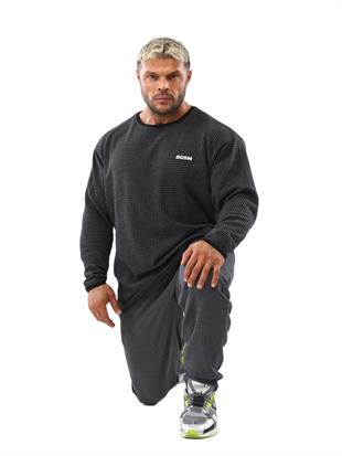 Mens Loose Fit Sweatshirt Crew Neck Winter Sweater