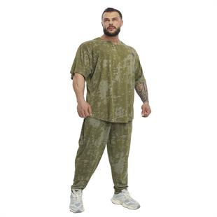 Mens Loose Fit Technical Camo Baggy Pants 