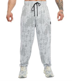 Mens Loose Fit Technical Camo Baggy Pants 
