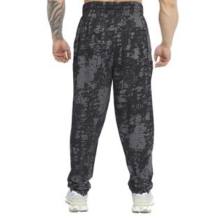 Mens Loose Fit Technical Camo Baggy Pants 