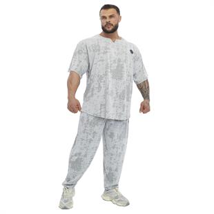 Mens Loose Fit Technical Camo Baggy Pants 