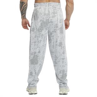 Mens Loose Fit Technical Camo Baggy Pants 