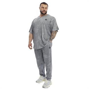 Mens Loose Fit Technical Camo Baggy Pants 
