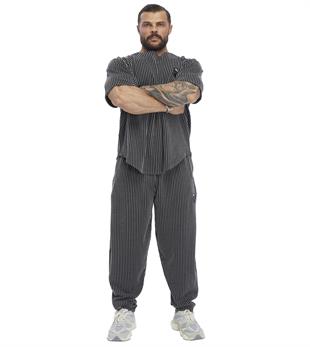 Mens Loose Fit Winter Sweatpants with Zippered Pockets