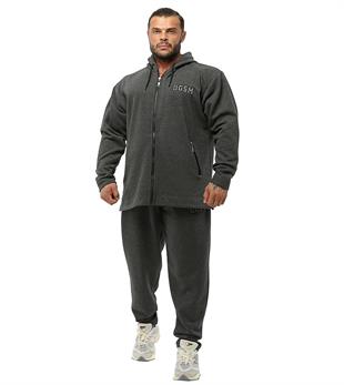 Mens Luxury Winter Sweatpants with Zippered Pockets Anthracite