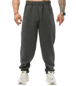 Mens Luxury Winter Sweatpants with Zippered Pockets Anthracite