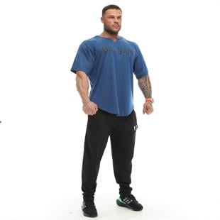 Mens Oversize Bodybuilding Training Rag Top Gym T-shirt