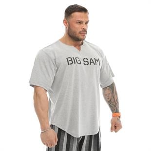 Mens Oversize Bodybuilding Training Rag Top Gym T-shirt