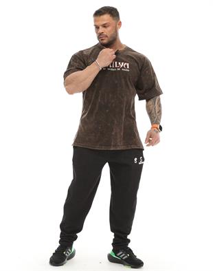 Mens Oversize Brown Cotton T-shirt Stilya