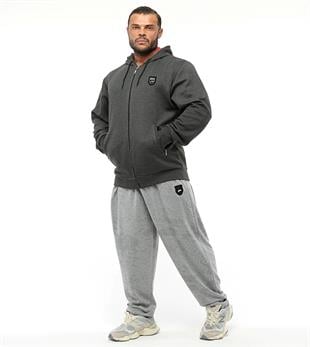 Mens Oversize Hooded Jacket Anthracite 