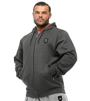 Mens Oversize Hooded Jacket Anthracite 