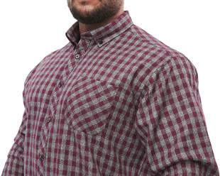 Mens Oversize Long Sleeve Button Closure Winter Shirts
