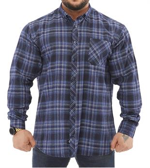 Mens Oversize Long Sleeve Button Closure Winter Shirts