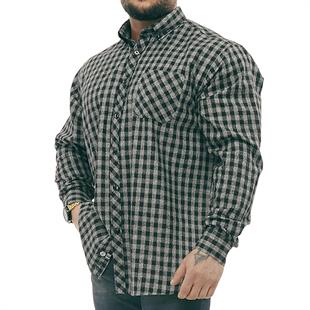 Mens Oversize Long Sleeve Button Closure Winter Shirts