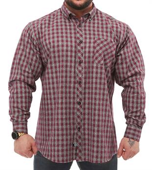 Mens Oversize Long Sleeve Button Closure Winter Shirts