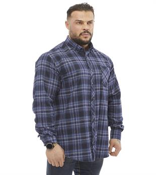 Mens Oversize Long Sleeve Button Closure Winter Shirts
