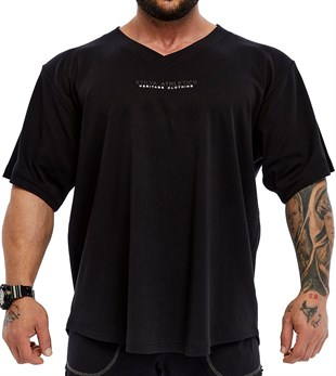 Men's Oversize Open V-neck T-shirt