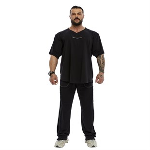 Mens Oversize Open V-neck T-shirt