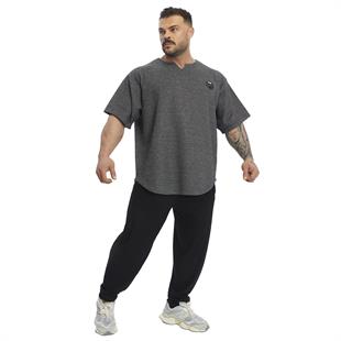 Mens Oversize Perfomance T-shirt Thick Fabric Rag Top