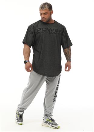 Mens Oversize Rag Top Gym T-shirt BGSM 3330 ANTHRACITE