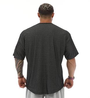 Mens Oversize Rag Top Gym T-shirt BGSM 3330 ANTHRACITE