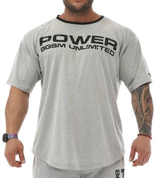 Mens Oversize Rag Top Gym T-shirt BGSM 3330 STONE