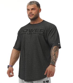 Mens Oversize Rag Top Gym T-shirt BGSM 3330 ANTHRACITE
