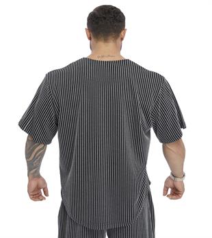 Mens Oversize Rag Top T-shirt Middle Textured Thick Fabric