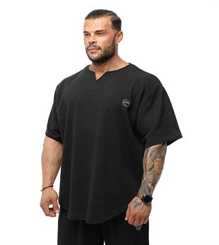 Mens Oversize Rag Top Thick Fabric T-shirt