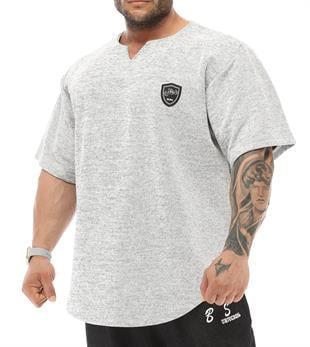 Mens Oversize Rag Top Thick Fabric T-shirt
