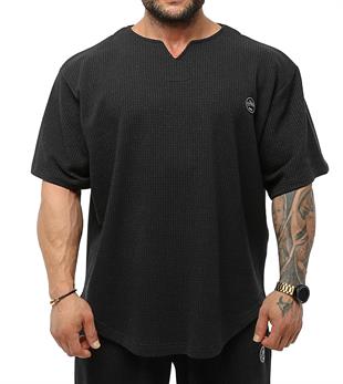 Mens Oversize Rag Top Thick Fabric T-shirt
