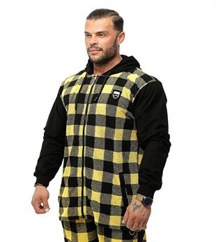 Mens Oversize Sportive Towel Jacket Winter Zippered Hoodie