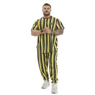 Mens Oversize Striped Cooton Gym Shirt Rag Top