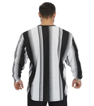 Mens Oversize Striped Sweatshirt  