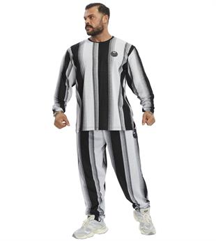 Mens Oversize Striped Sweatshirt  