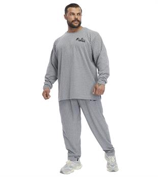 Mens Oversize Striped Sweatshirt 
