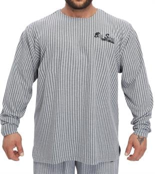 Mens Oversize Striped Sweatshirt 